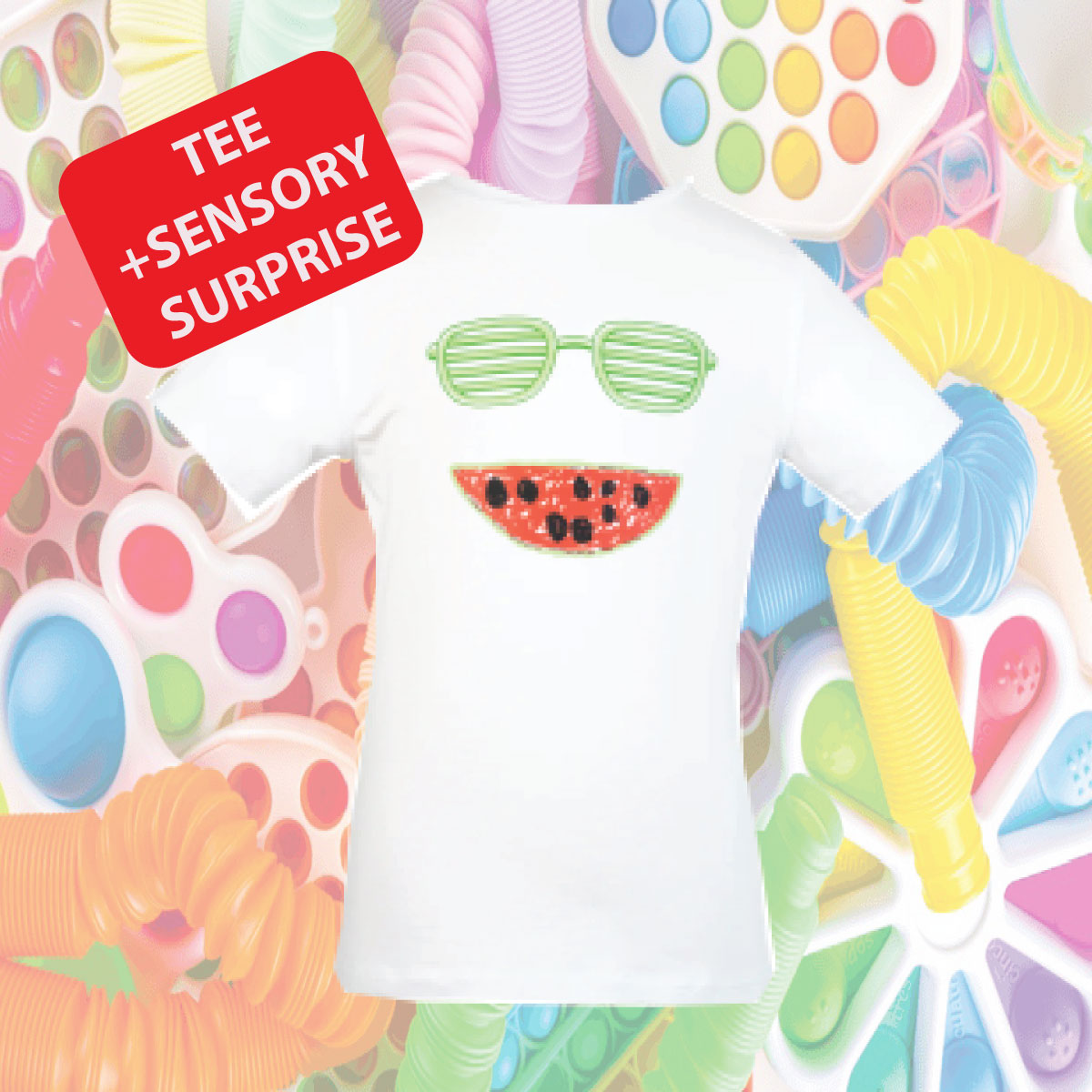 🌟 Sensory Fun Pack – Tee + Surprise Gift! 🌟(Sensory-Friendly T-Shirt + Exciting Surprise Gift for Kids with Autism, ADHD & Sensory Sensitivities!)