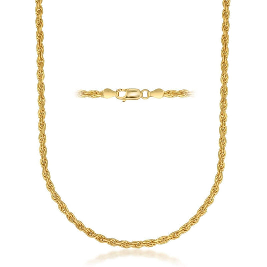 Rope Chain in Yellow Gold - 6mm
