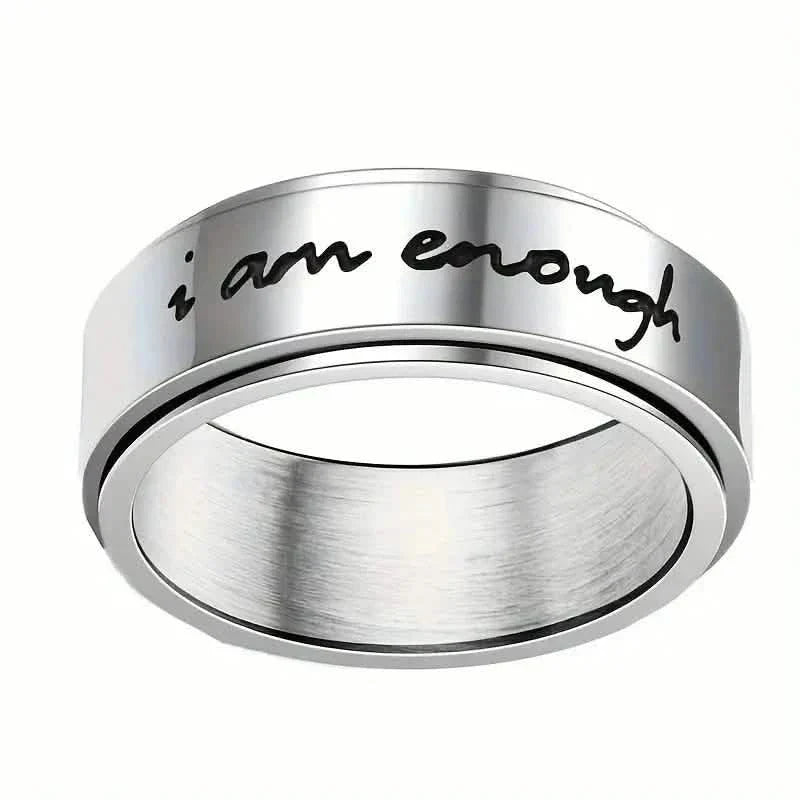 Rotatable Stainless Steel Anxiety Ring