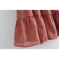 Korean Ruffle Mini Dress