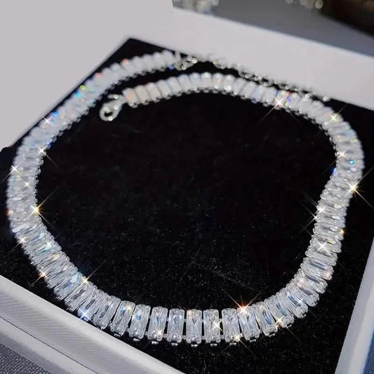 Stylish Charming Thick Tennis High Quality Sparkling Women's Jewelry