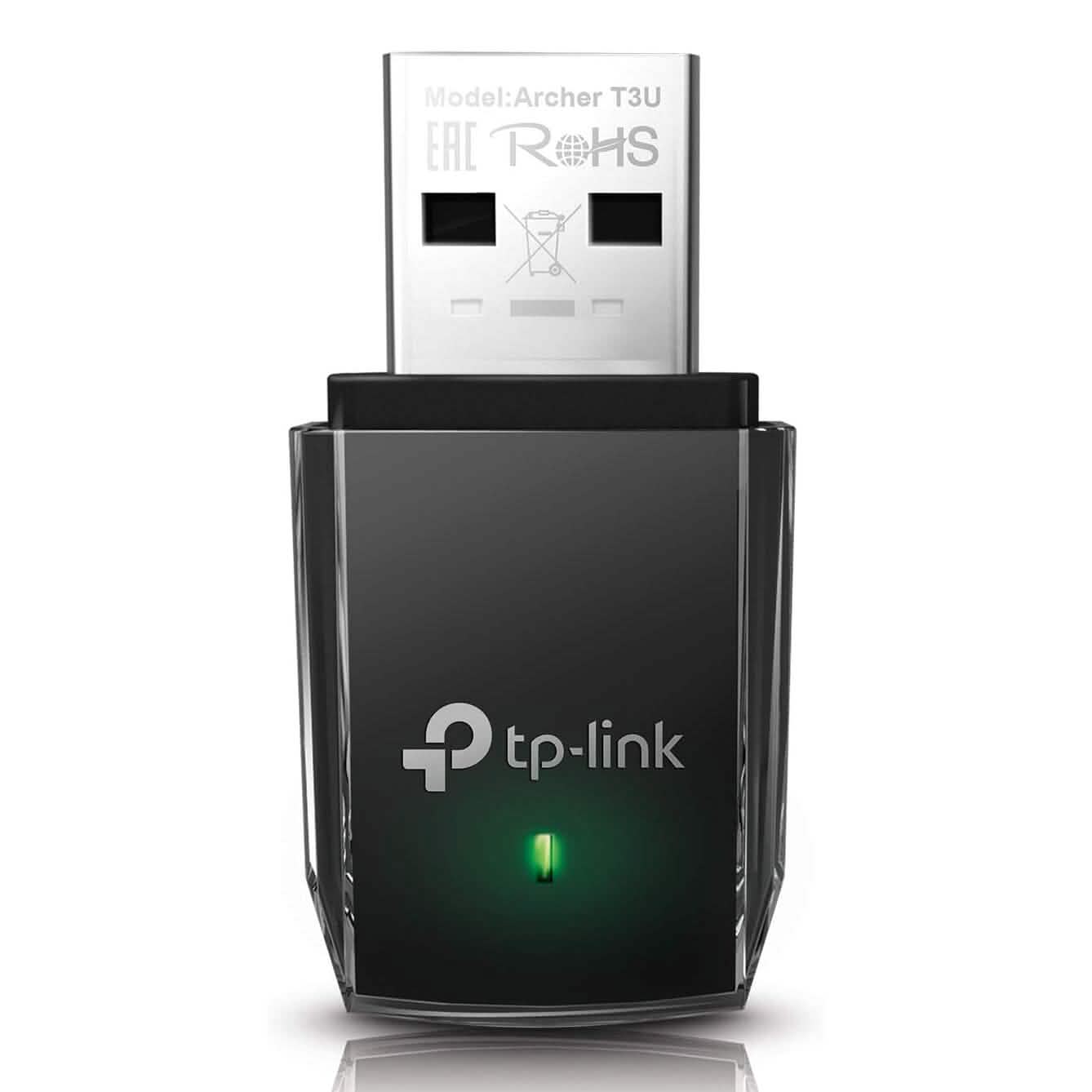 TP-Link AC1300 USB WiFi Adapter(Archer T3U)- 2.4G/5G Dual Band Wireless Network Adapte  (Refurbished)