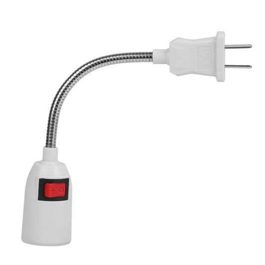 US Plug Extension Light Socket with On/Off Switch