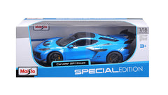 Maisto 2025 Chevy Corvette C8 ZR1 Riptide Blue 1:18